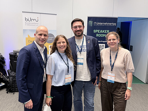 Konstantin Elsässer, Lisa Ehrentraut, Jonas Janz und Daniela Kozian