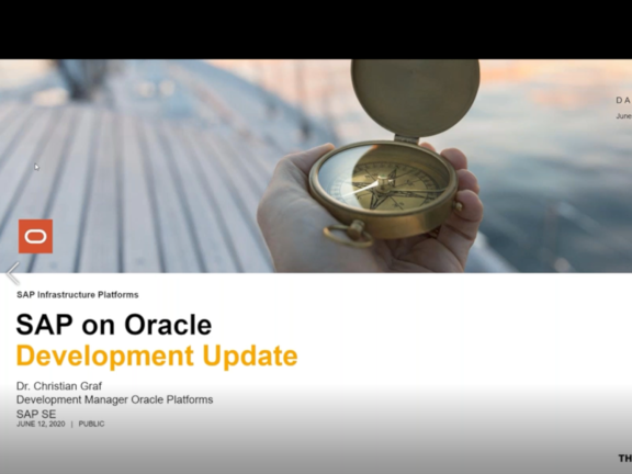DOAG Webinar SAP On Oracle