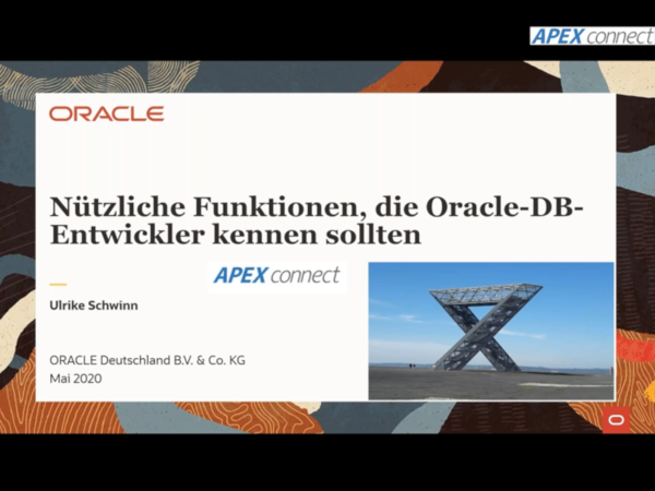 DOAG News APEXCON Schwinn