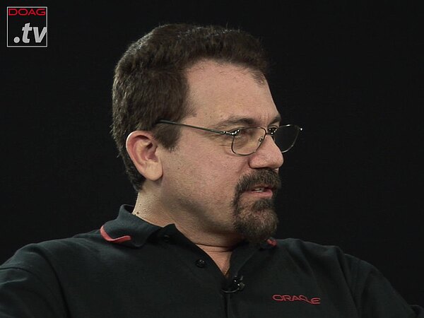 Michael Ferrante, Oracle Principle Product Manager, im DOAG.tv-Interview am 20. November 2019 in Nürnberg.