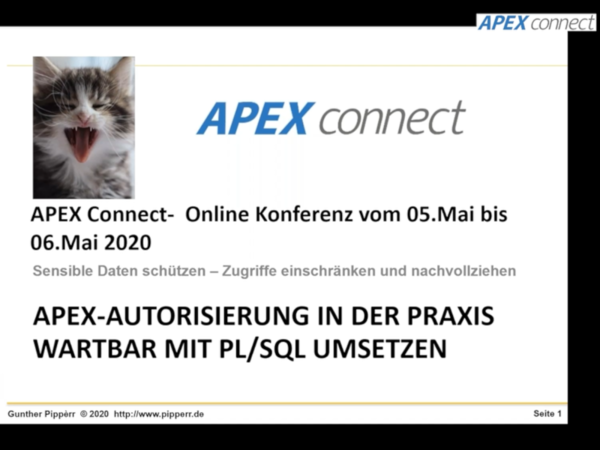 DOAG News APEXCONN Pipperr