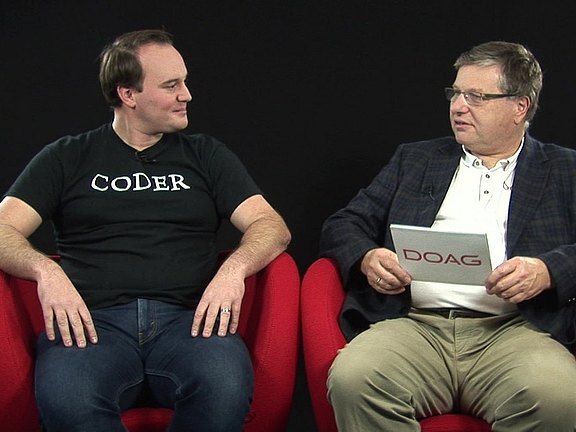 DOAGtv Gerald Venzl Teil2 4zu3 web Christian Trieb im Gespräch mit Gerald Venzl, Oracle Master Product Manager.