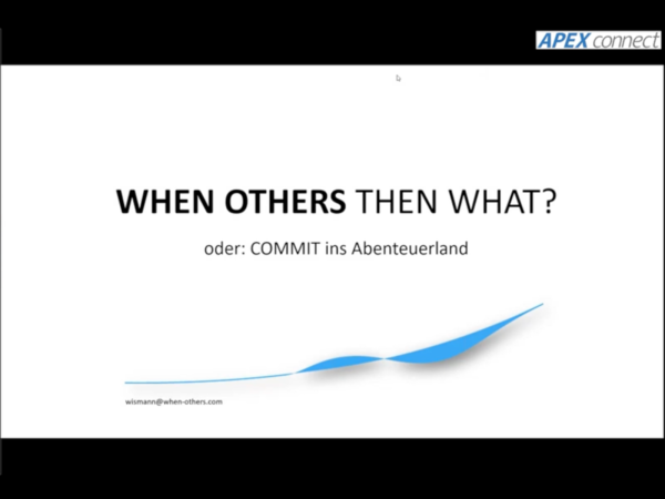 DOAG News APEX CONN Wismann