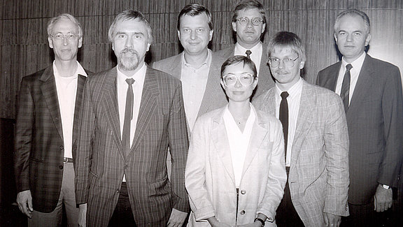 v.l.n.r.: Günther Himmelmann, Jochen Frickel, Bernd Wenzel, Eva Kraut, Dietmar Bönke, Willy Gomm, Volker Dörre