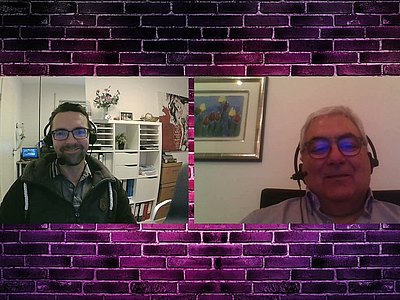 Robotron Security-Experte Marco Mischke im Gespräch mit dem DOAG-Aktiven Bruno Cirone.